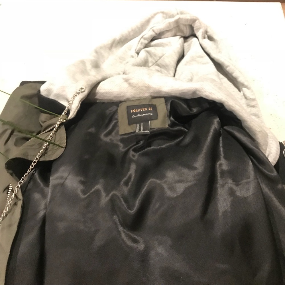 Forever 21 Green Bomber Jacket